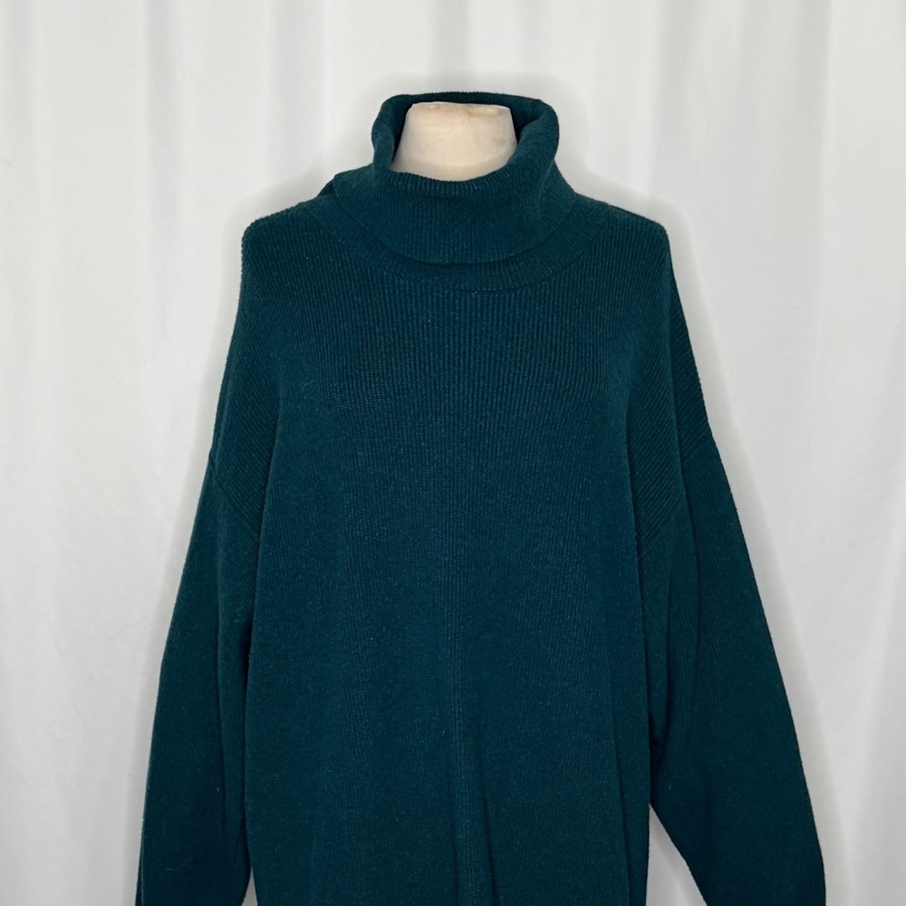 Free People Softly Structured Solid Teal Sweater … - image 4